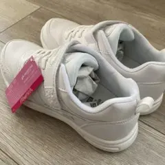 スーパースター　白　スニーカー　女の子　SS J754 23.0EE