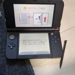 極美品　New ニンテンドー3DS LL 　ライムブラック　充電器付