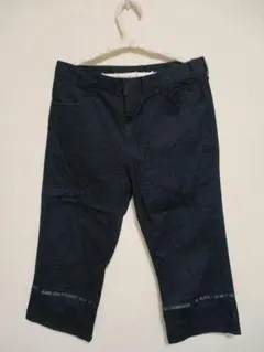 BeBe ベベ クロップドパンツ 七分丈 160cm ブラック コットン薄手のサムネイル