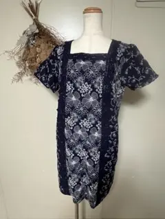 Rose Tiara　ワンピース　42 ネイビー　美品