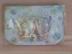 ダッフィー&フレンズ　カラフルハピネス　スーベニアランチトート　ゴム　2点セット