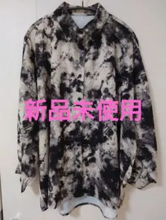 新品未使用 クロスツー 総柄BIGシルエットシャツ オーバーシャツ Mサイズ