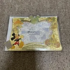 ミッキーマウス フォトフレーム ゴールド