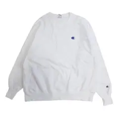 Champion 3XL相当 リバースウィーブ スウェット トレーナーロゴ 白