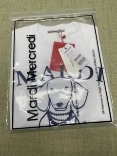 Mardi Mercredi 犬 Tシャツ ホワイト フリーサイズのサムネイル