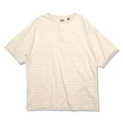 オールド ギャップ 90s ヘンリーネック ボーダー Tシャツ 鹿の子