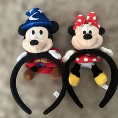 と*こ様 ミッキー ミニー ぬいぐるみカチューシャ