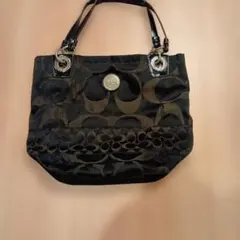 COACH シグネチャー トートバッグ ブラックのサムネイル