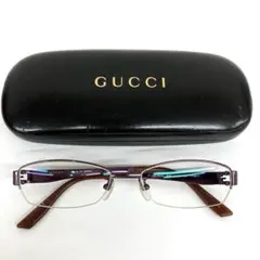 GUCCI グッチ メガネ Gロゴ GG-9575J ハーフリム チタン製 - メルカリ