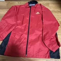 adidas 赤黒 ナイロンジャケット