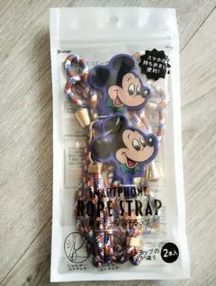 ディズニー ミッキーマウス スマホショルダーストラップ 2本セット