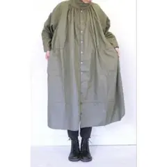 専用　新品ブロカント　ブロードコットンロングワンピース　前後着2WAY ゆったりのサムネイル