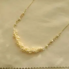 agate K10ピンクゴールド 淡水パール ネックレス - メルカリ