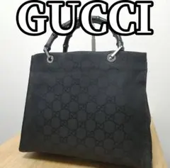 GUCCI グッチ バンブーハンドバッグGGキャンバス　0021016 GUCCI グッチ バンブーハンドバッグGGキャンバス 0021016 - メルカリ
