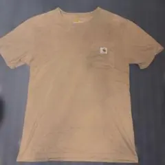 Carhartt ポケットTシャツ ベージュ Sサイズ ワンポイントロゴのサムネイル