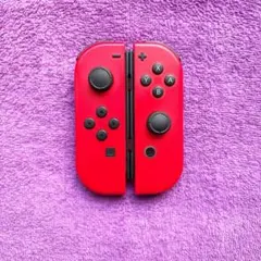 ジョイコン Joy-Con 純正 マリオレッド 左右セット F0u-8 【美品】