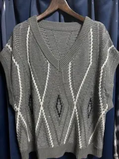 RAGEBLUE柄ニットベスト