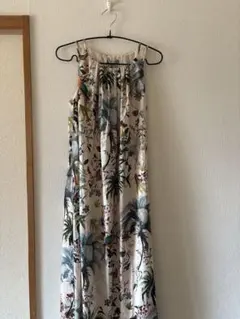 【未使用】H&M 南国　ボタニカル風　ロングワンピース