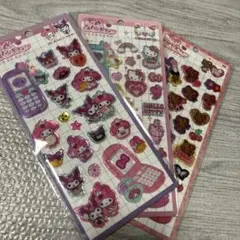 ラスト　Sanrio 平成ハッピーフォン　シール 3枚セット