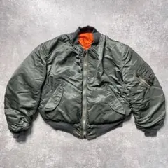 【激渋美品70s アルファ社製米軍実物MA-1 scovill gripper】