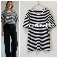 美品marimekkoマリメッコボーダーTシャツータサライタTシャツのサムネイル