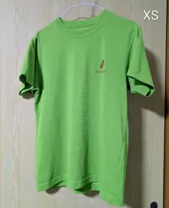 モンベル　ウイックロンTシャツ　昆虫柄　男女兼用XS　ライトグリーン