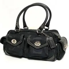 【COACH】名作 レガシー シグネチャー ショルダーバッグ 黒 F13102 COACH】名作 レガシー シグネチャー ショルダーバッグ 黒 F13102