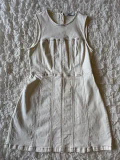 ZARA デニム ノースリーブ　ワンピース【2回着用】