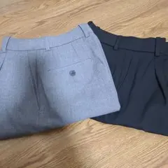 UNIQLO タックワイドパンツ X