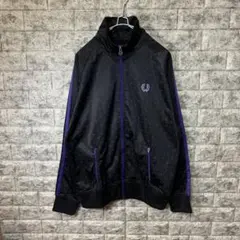 フレッドペリー トラックジャケット L ブラック ポルトガル製 超希少 80s フレッドペリー トラックジャケット ポルトガル製 黒 緑