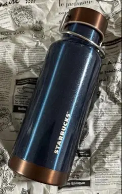 スターバックス】ハンドルリッド ステンレスボトル ブルー 473ml