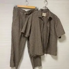 フリークスストア チェック柄セットアップ シャツ&パンツ S 可愛い おしゃれ