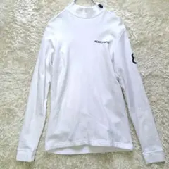 【早い者勝ち✨】新品 パーリーゲイツ ノースリーブモックネック サイズ0 ⭐️美品⭐️パーリーゲイツ ノースリーブ モックネックシャツ 白