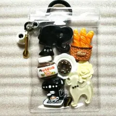 ガチャ詰め風　キャンディキーホルダー　カフェ　ヌン活　女子　ブラック　E-14