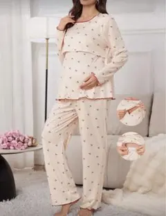 マタニティパジャマ　上下セット　Mサイズ　春　夏