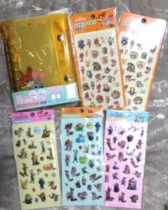 キャラクター ズートピア ぷくぷくシール5点&ズートピア シール帳LLサイズ