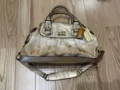 希少✨COACH ダメージ加工 コーチ ミニボストンバッグ シグネチャー