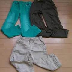 【難あり】マザウェイズ＆gu　パンツ 3枚セット　140センチ