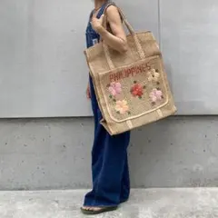 Philippine vintage big straw bag