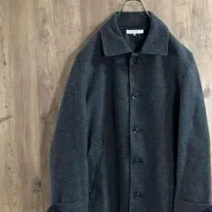 sevendays sunday コート　千鳥柄　ダークカラー　古着　S H13