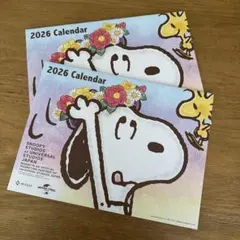 スヌーピー 2026 カレンダー 2冊 日本生命 NISSAY