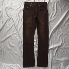 希少 Lee COWBOY 復刻 ブーツカットデニム ヒゲ ブラウン 30