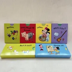 ほぼ新品未開封 Disney 知育カード 6種セット fun with cardのサムネイル