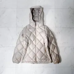 モンベル ライトアルパインダウンパーカ ドローコード ピンクベージュ Sサイズ