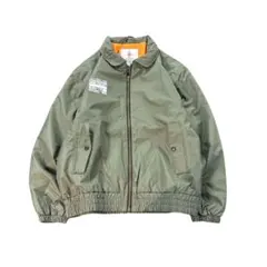7AS8 【ロゴス LIPNER】フライトジャケット　カーキ　古着used