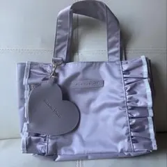 JILL by JILLSTUART ハート型チャーム付きフリルトートバッグ
