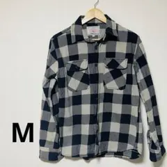 ネルシャツ AVIREX おしゃれ 男らしい 古着