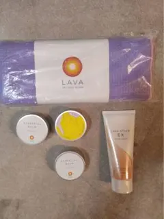 LAVA ヨガマットラグ&エッセンシャルバーム３個&ホットジェルクリーム1個
