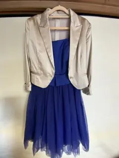 AIMER お呼ばれドレス　上下セット　エメ　ネイビー