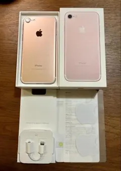 【美品】Apple iPhone7 128GB ローズゴールド SIMフリー